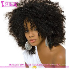 Venda quente por atacado preço barato peruca cheia do laço kinky curly peruca